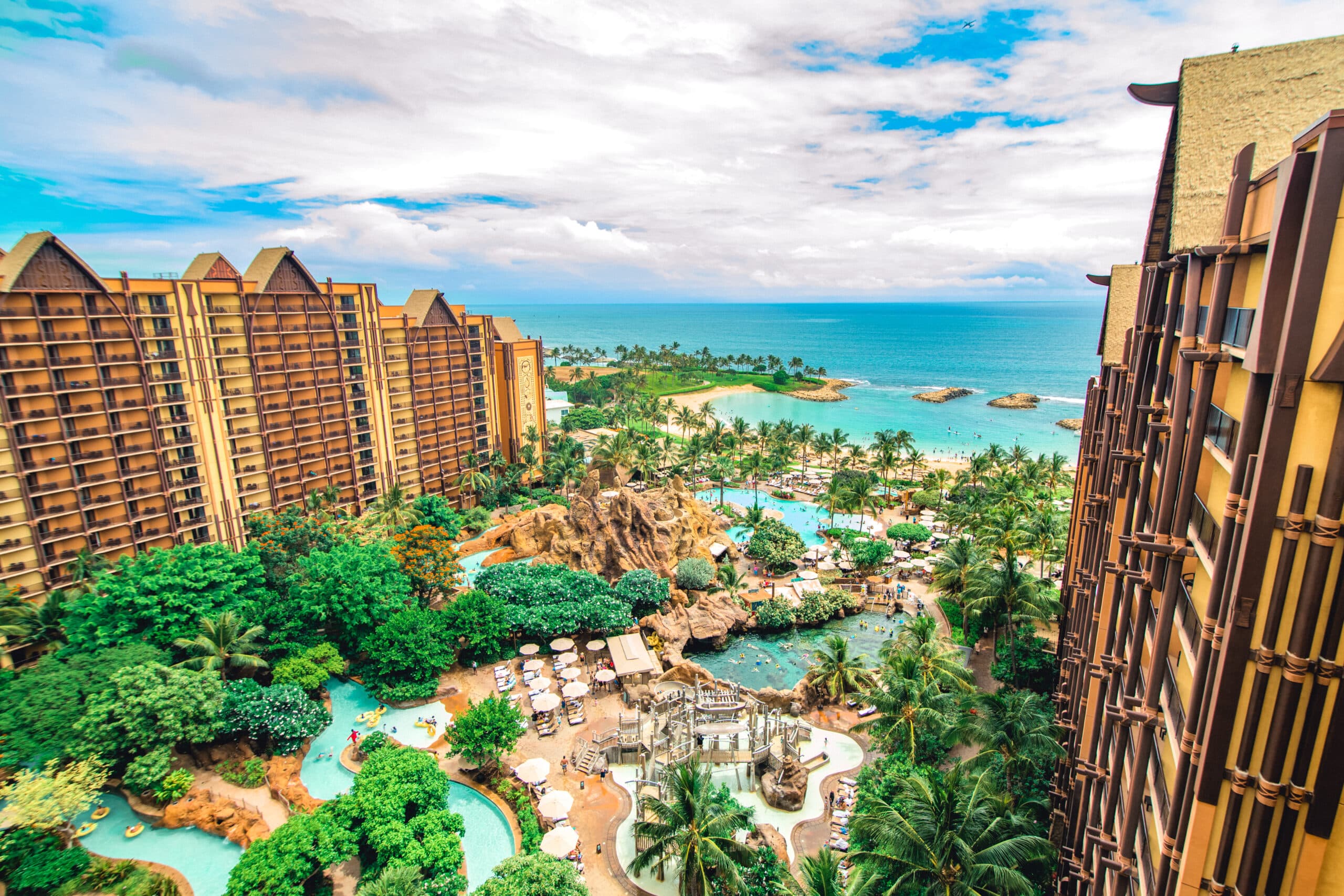 Aulani, A Disney Resort & Spa pools and exterior ©Disney
