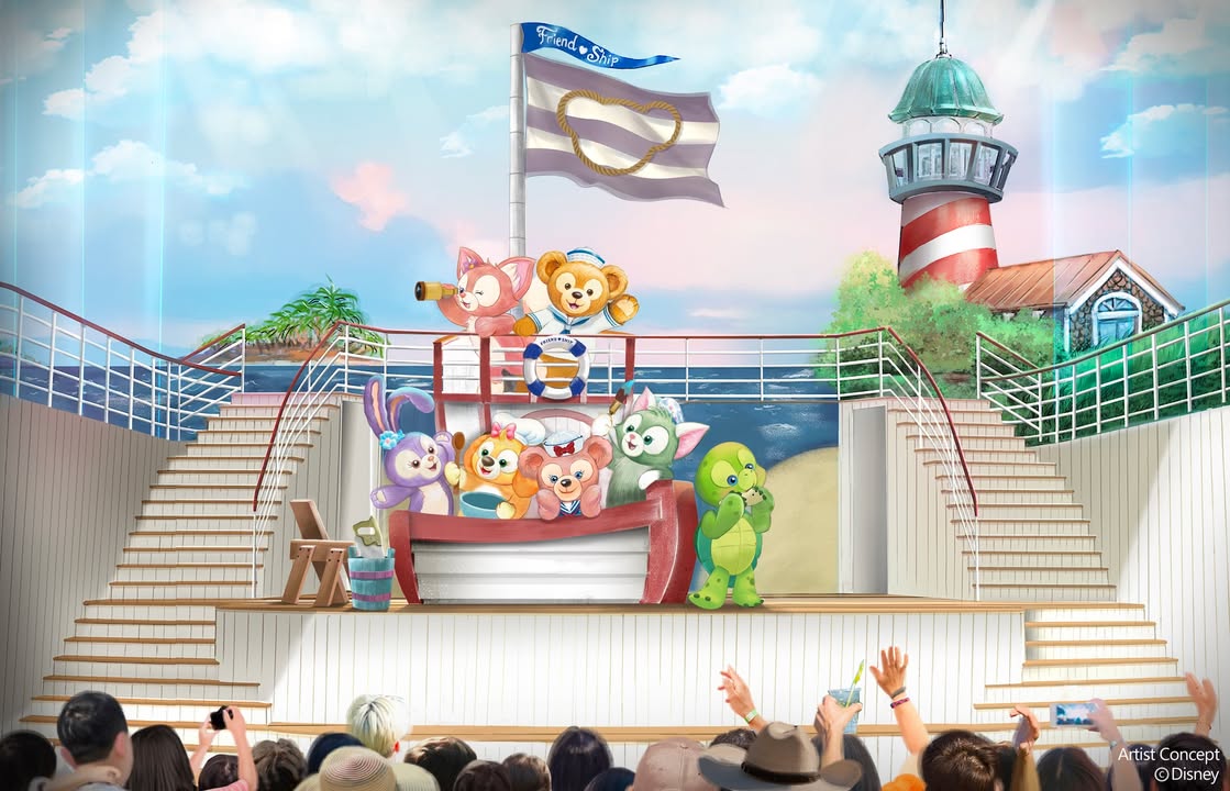 Duffy and the Friend Ship show on the Disney Adventure 