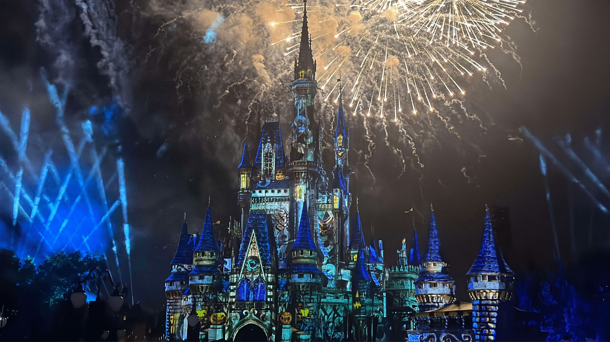 Fireworks at Mickey's Not So Scary Halloween Party Magic Kingdom Park