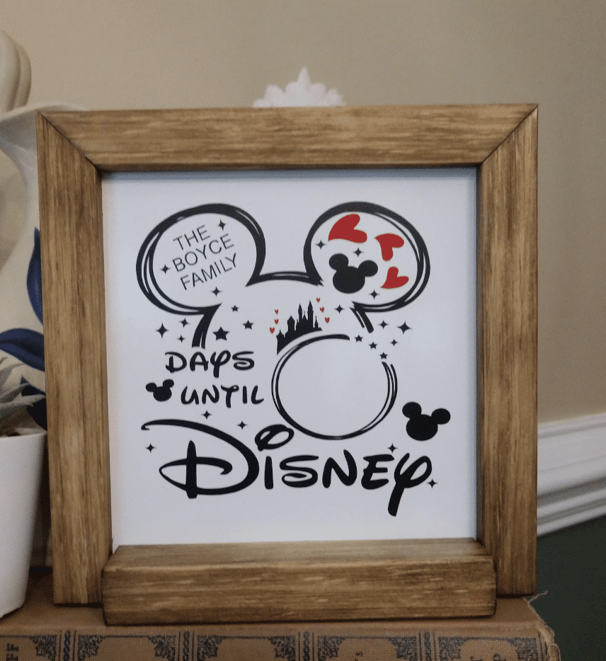 Personalized Disney Inspired Vacation Countdown