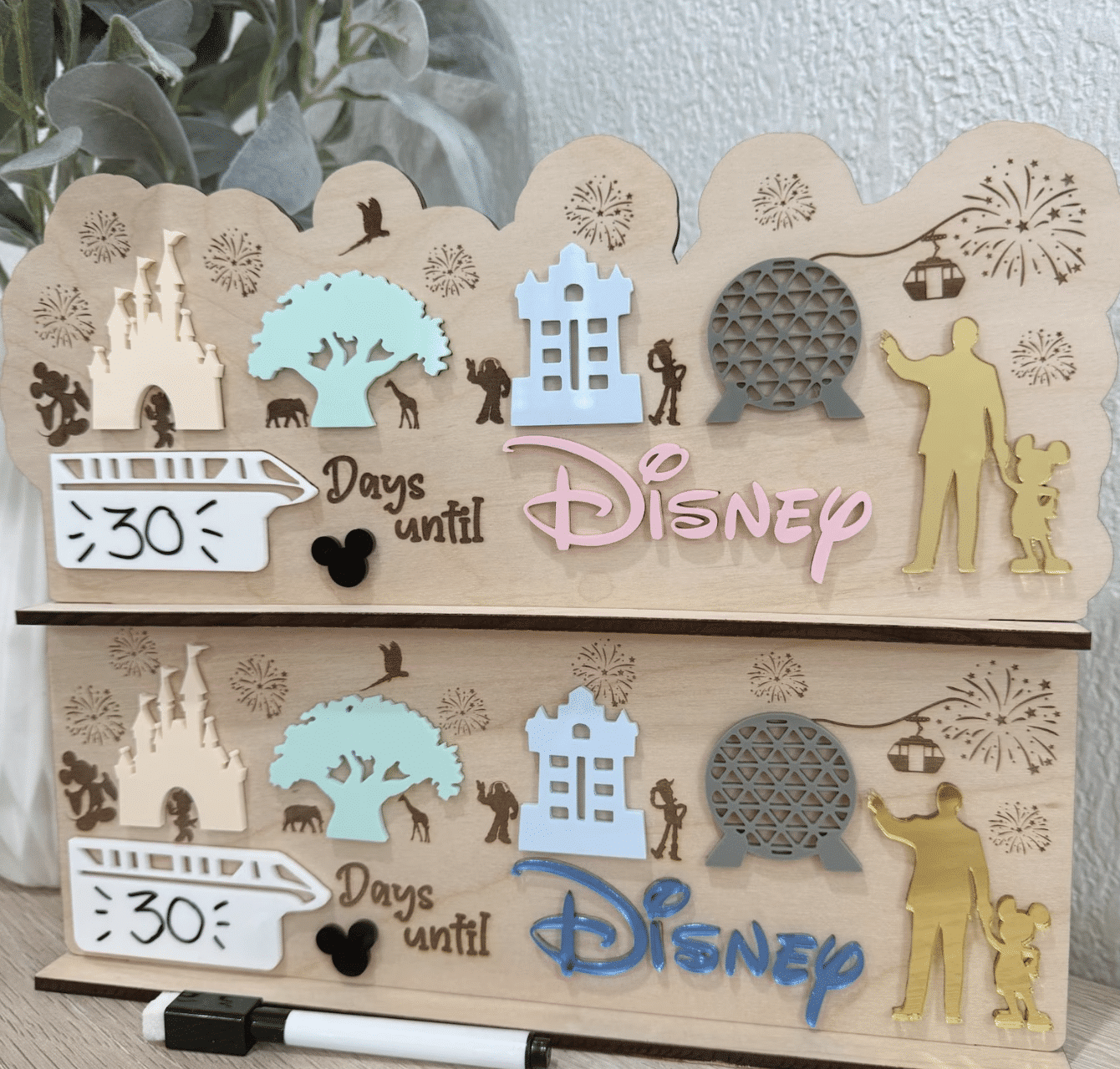Theme Park Countdown Board