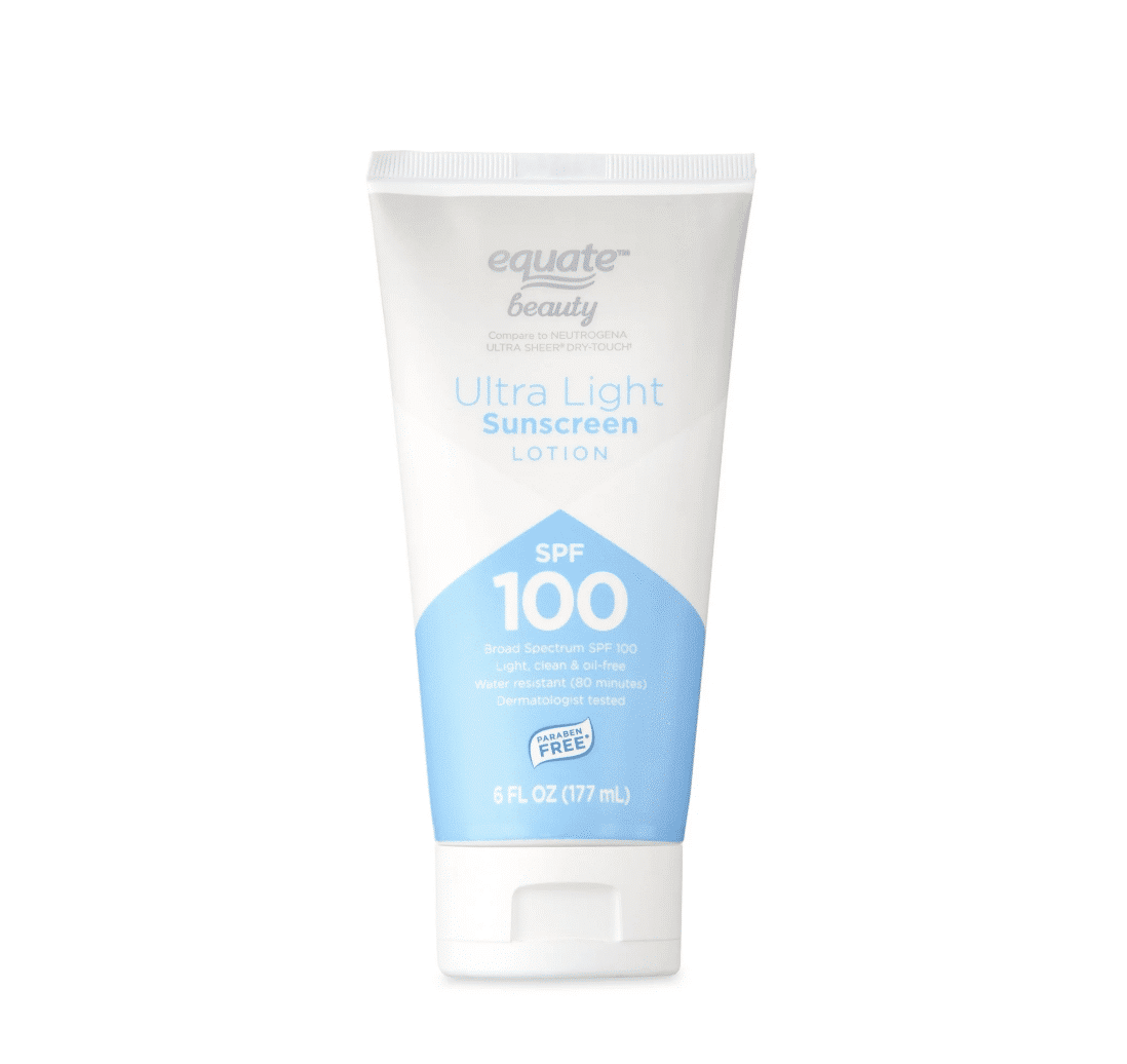 Equate Ultra Light Sunscreen Lotion, SPF 100